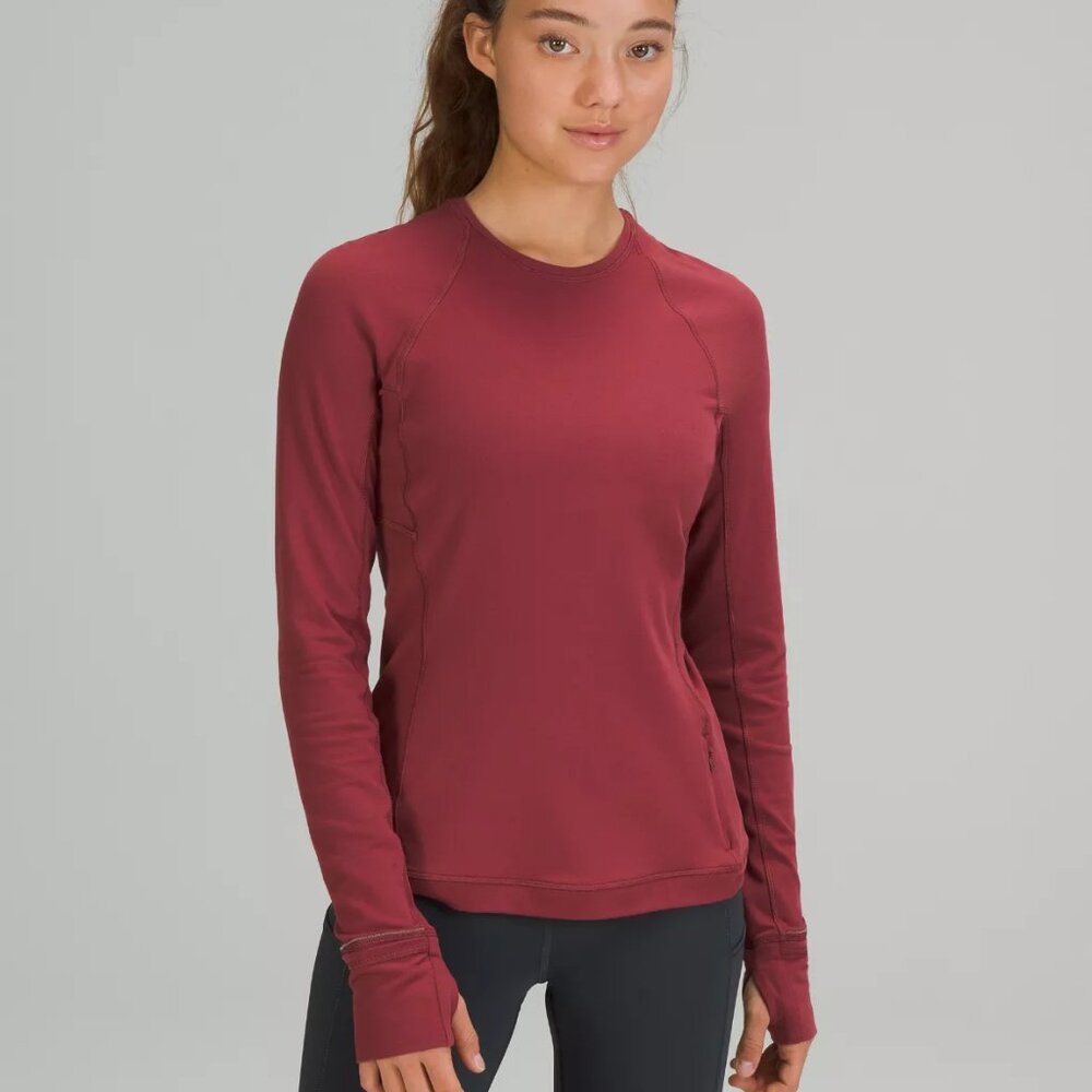 It's Rulu Run Long Sleeve in Mulled Wine
